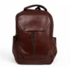 Premium & Stylish PU Leather Laptop Backpack upto 15.6 inch for Office, Travel & Everyday Use – Brown