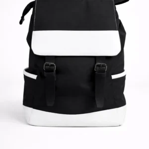 Stylish Polyester Casual Laptop Backpack upto 15.6 inch for Office, Travel & Everyday Use – Balck & White
