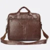 Trava Supreme PU Leather Laptop Messenger Bag for Men Women Compatible with upto 15.6 inch Laptop (Brown)