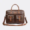 Trava Vintage Laptop Messenger Bag for Everyday Use Compatible with upto 15.6 inch Laptop - Brown
