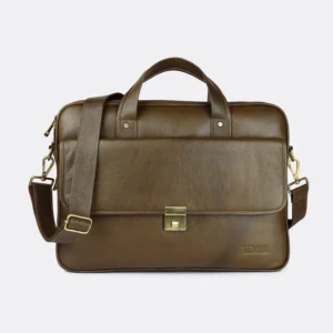 Trava Geniune Leather Office Laptop Messenger Bag for Men Women for Everyday Use Compatible with upto 15.6 inch Laptop - (Green)