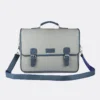 Trava Soft PU Vintage Laptop Bag Messenger Bag for Men Women Compatible with upto 15.6 inch Laptop (Gray)