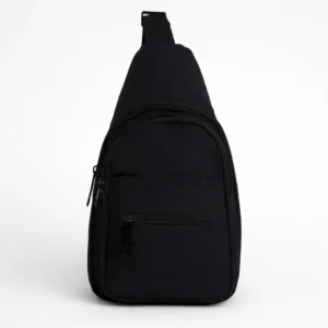 Trava Multipurpose Polyester Crossbody Sling Bag, Side Bag for Everyday - (Black)