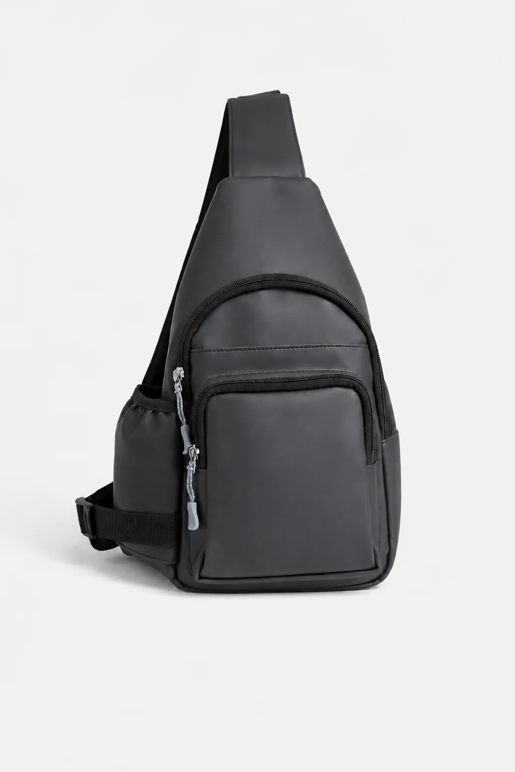 Trava Multipurpose PU Leather Crossbody Sling Bag, Side Bag for Men - (Black)