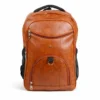 Premium PU Leather Laptop Backpack upto 15.6 inch for Office, Travel & Everyday Use – TAN