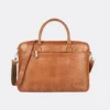Trava Supreme PU Leather Laptop Messenger Bag for Men Women Compatible with upto 15.6 inch Laptop (TAN)