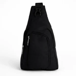 Trava Multipurpose Polyester Crossbody Sling Bag, Side Bag for Men - (Black)